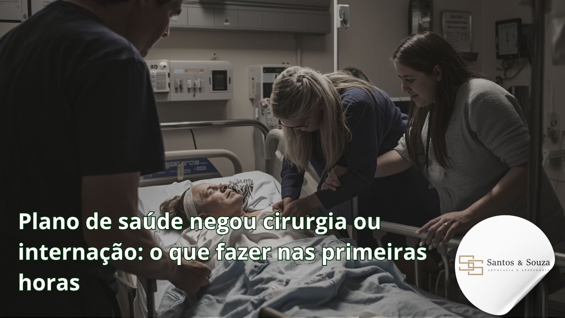 Paciente em situação crítica no hospital