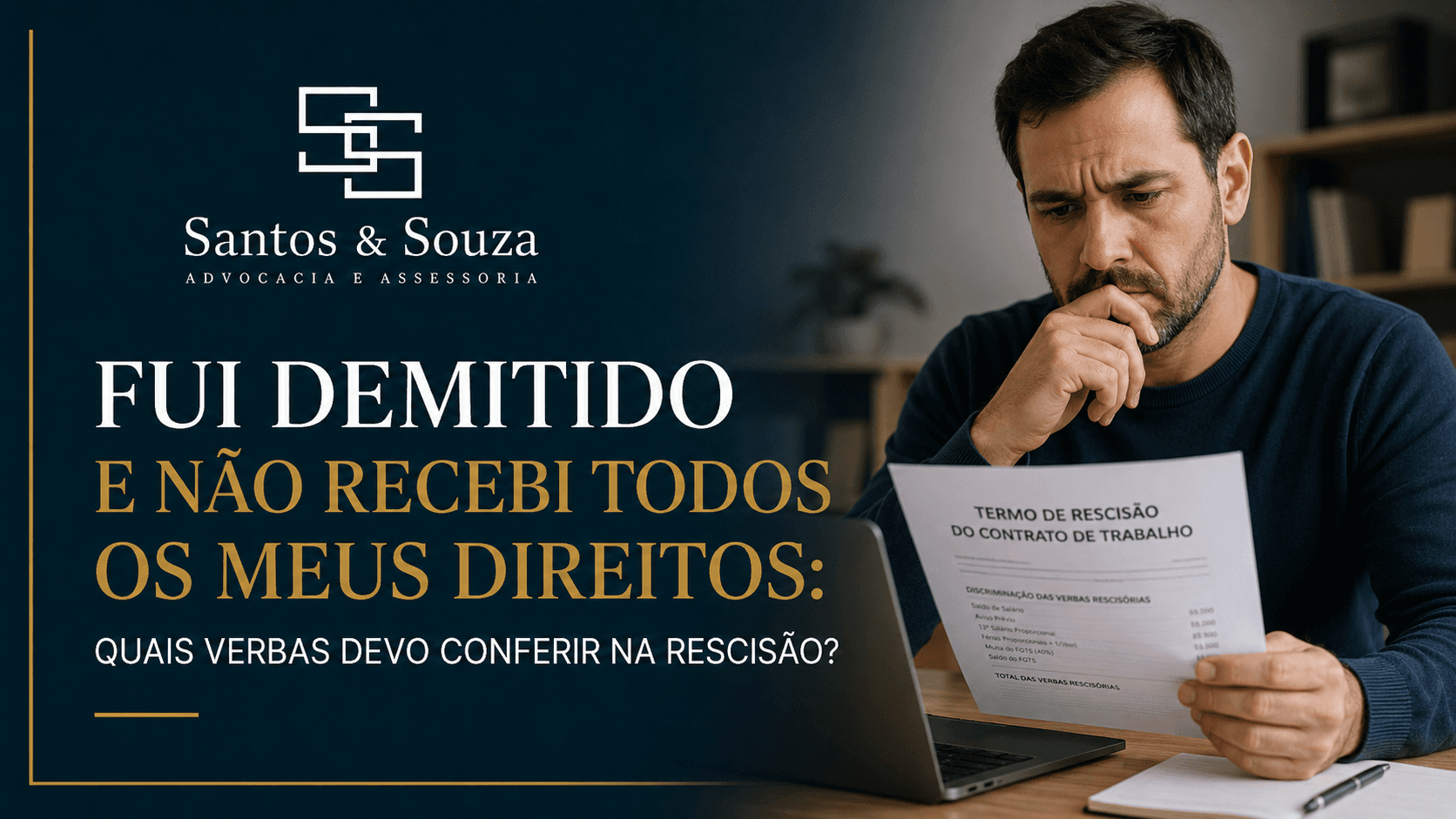 fui demitido e nao recebi meus direitos - Santos e Souza Advogados | Escritório de Advocacia em Belém - Pará